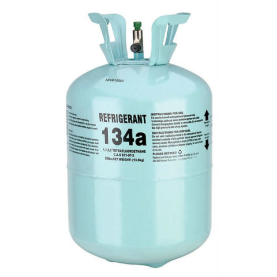 Fábrica de gas refrigerante R134A de freón de cilindro de 13,6 kg