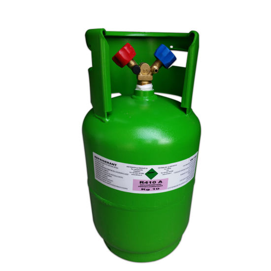 Freón de gas refrigerante R507 mezclado en un cilindro desechable de 11,3 kg