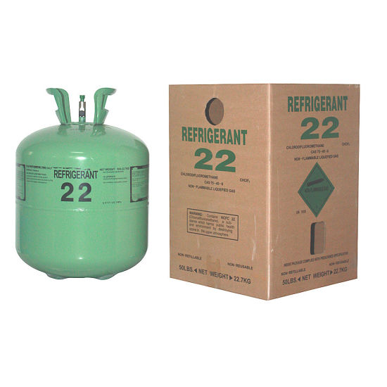 13,6 kg de gas freón R22, gas refrigerante R22 en cilindro desechable