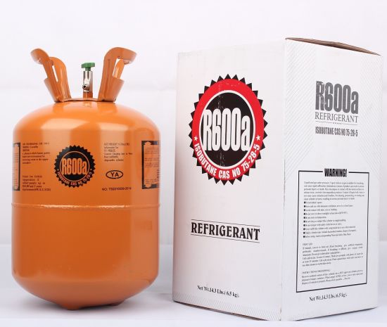 Venta popular de fábrica 6.5 kg de refrigerante isobutano R600A