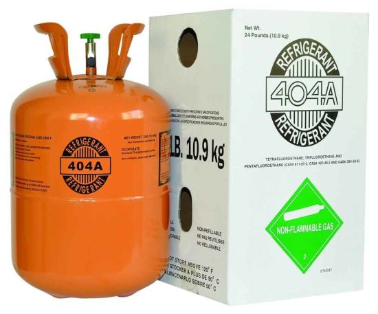 10,9 kg de gas R404A, cilindro desechable refrigerante R404A