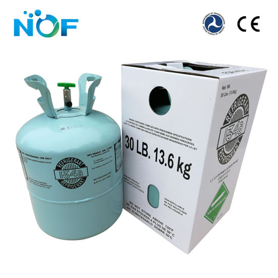 Gas de refrigeración R134A de medio ambiente para refrigerador y refrigerador