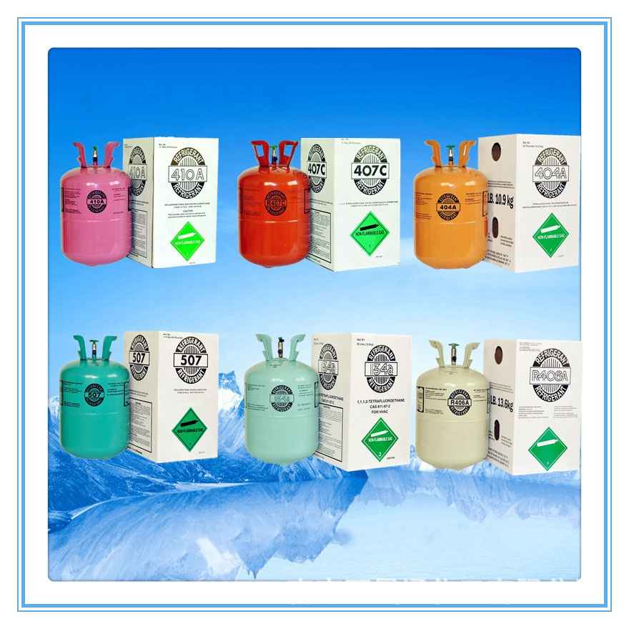 Introducción de gas refrigerante Compare R22 vs R134A vs R410A, etc